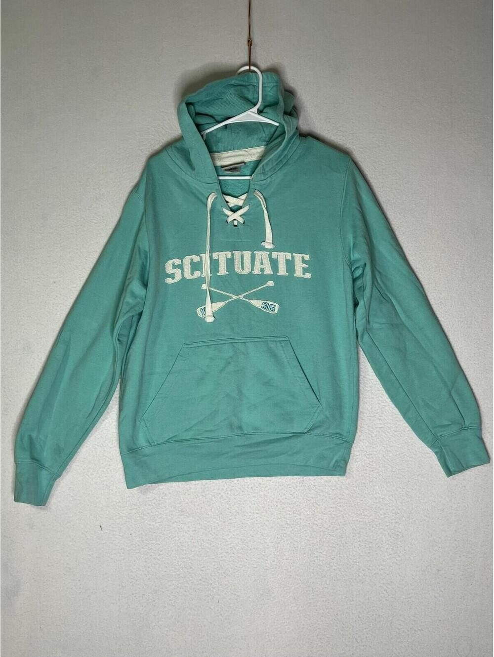Artisans Teal Green Scituate Pullover Hoodie Sweatshirts Men's Size Medium